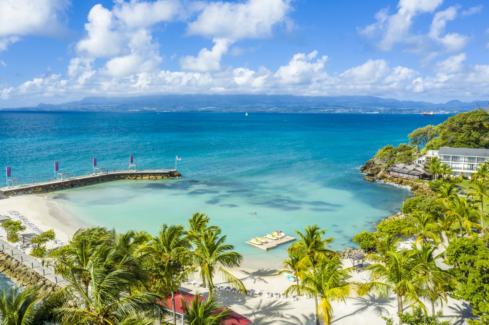 La plage de La Créole Beach Hôtel & Spa, au Gosier en Guadeloupe