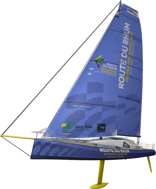 Class40 aux couleurs de la Route du Rhum - Destination Guadeloupe dans le jeu Virtual Regatta